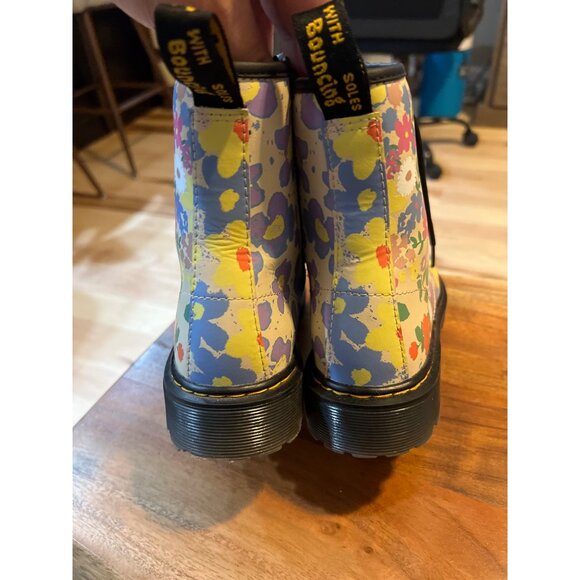 Dr Martens 1460 Floral Print Lace Up Combat Boots Womens Size - Picture 6 of 8